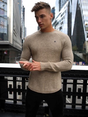 Tan Blakely Yardley Knit Jumper | REHI-97615