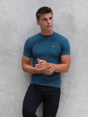 Teal Green Blakely Anchor T-Shirt | YXCD-52840