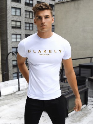 White Blakely Goldstone T-Shirt | SUXD-95420