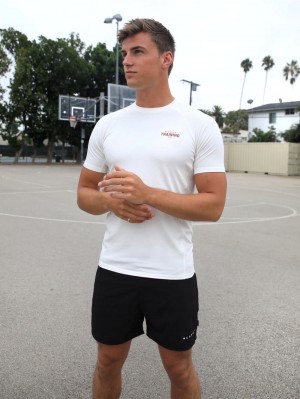 White Blakely Slim Training T-Shirt | WPBI-79321