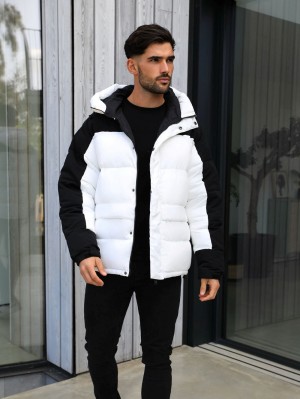 White Blakely Tampa Puffer Coat | XIKZ-15736