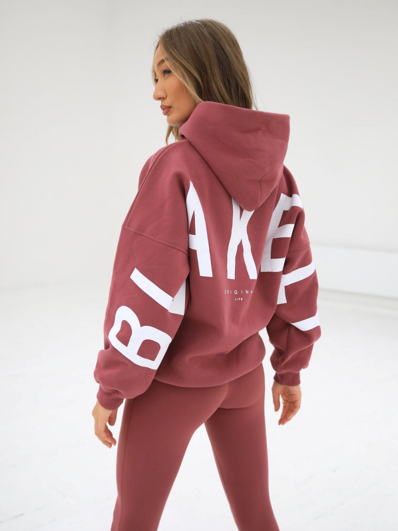 Berry Blakely Isabel Oversized Hoodie | FWRH-63795