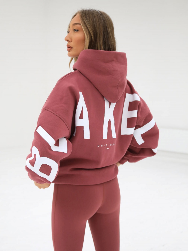 Berry Blakely Isabel Oversized Hoodie | FWRH-63795