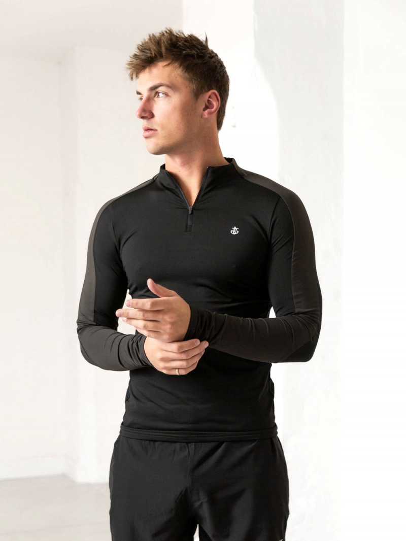 Black/Charcoal Blakely Challenger Gym Top | WYDK-34701