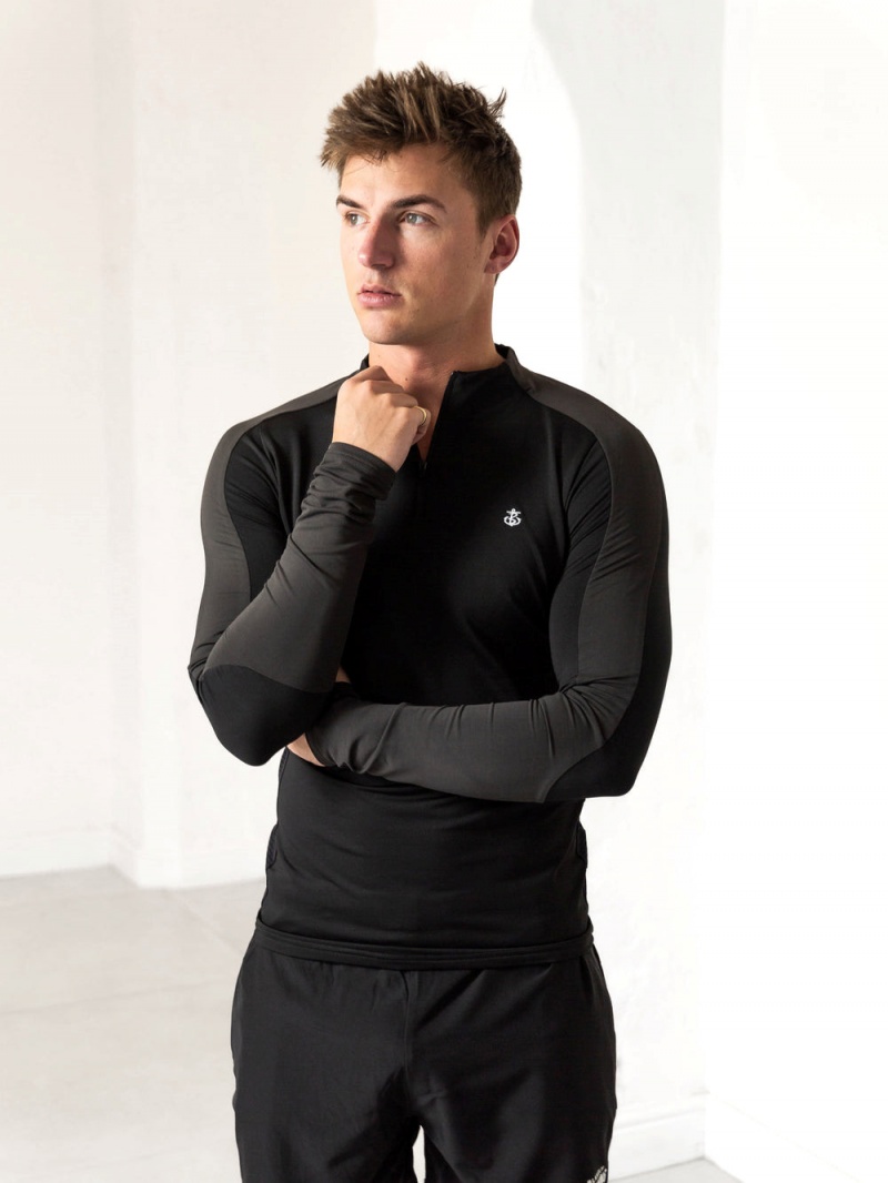 Black/Charcoal Blakely Challenger Gym Top | WYDK-34701