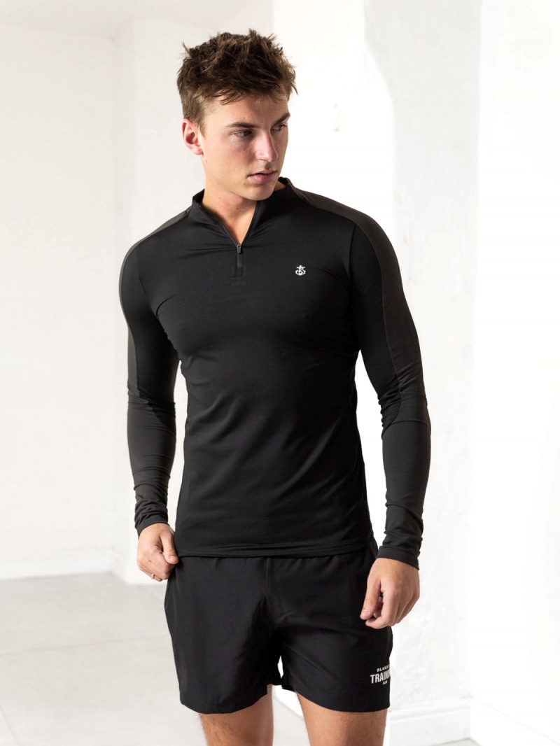Black/Charcoal Blakely Challenger Gym Top | WYDK-34701