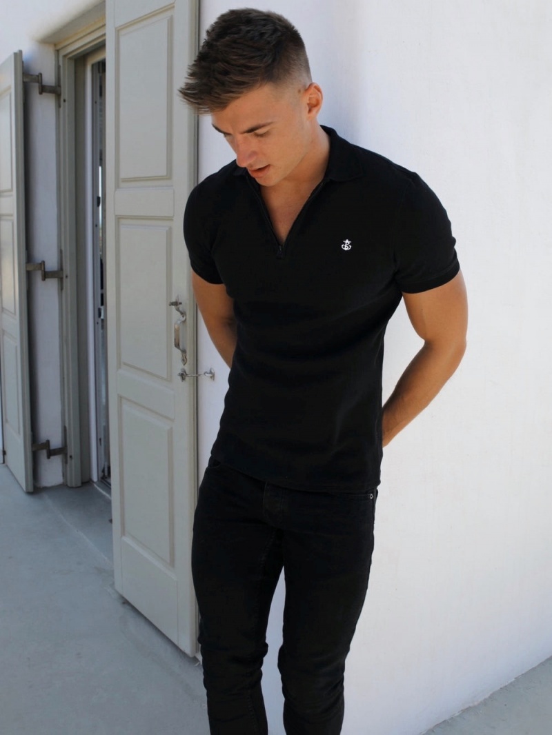Black Blakely Aspen Polo | QRUF-65973