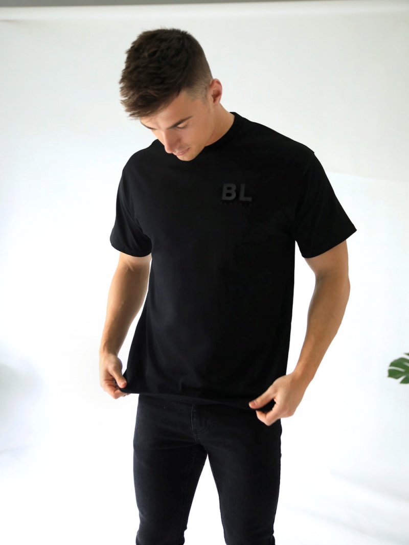 Black Blakely BLK Blackout Oversized T-Shirt | RKHD-95174
