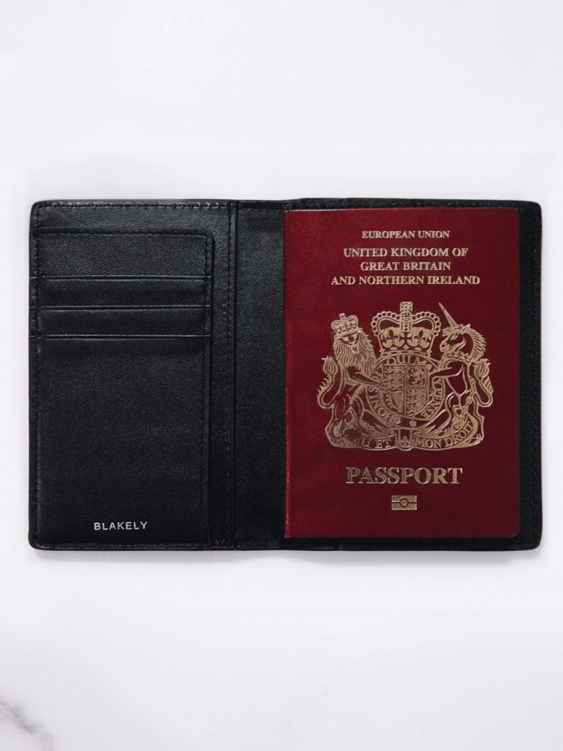 Black Blakely BLK Passport Holder | NGSU-13956