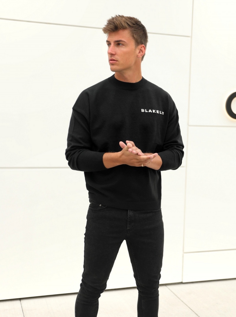 Black Blakely Blakely Knitted Jumper | DUFH-21746
