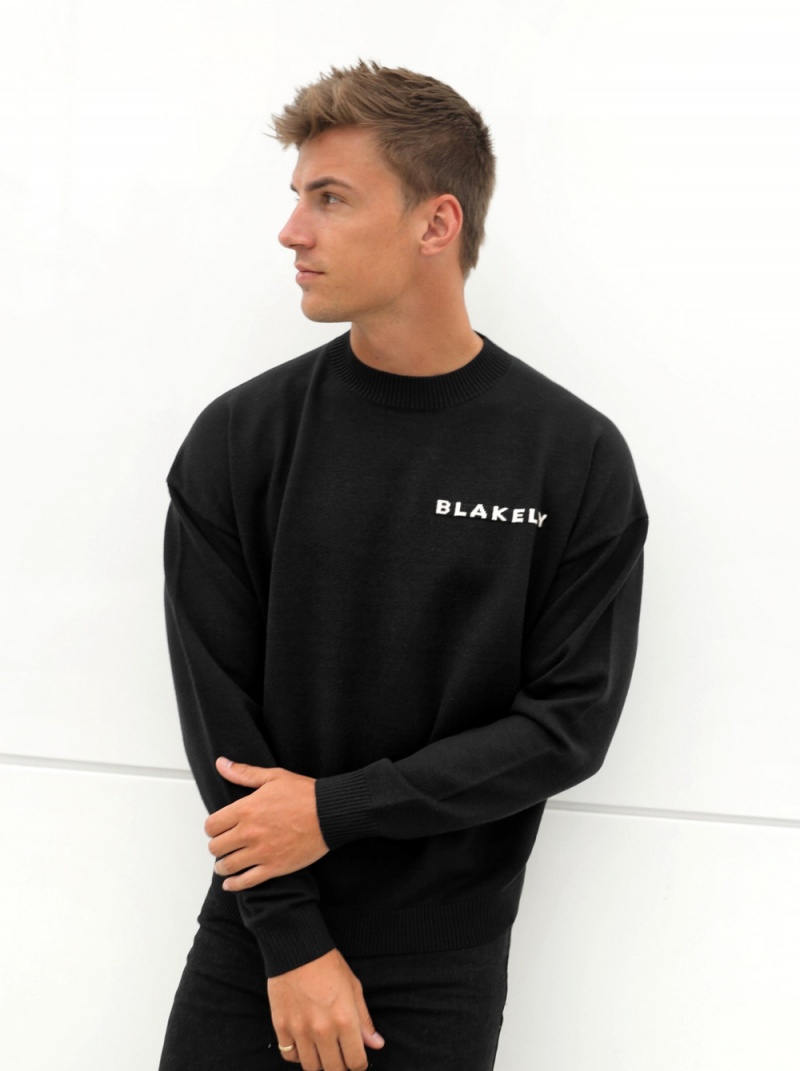Black Blakely Blakely Knitted Jumper | DUFH-21746