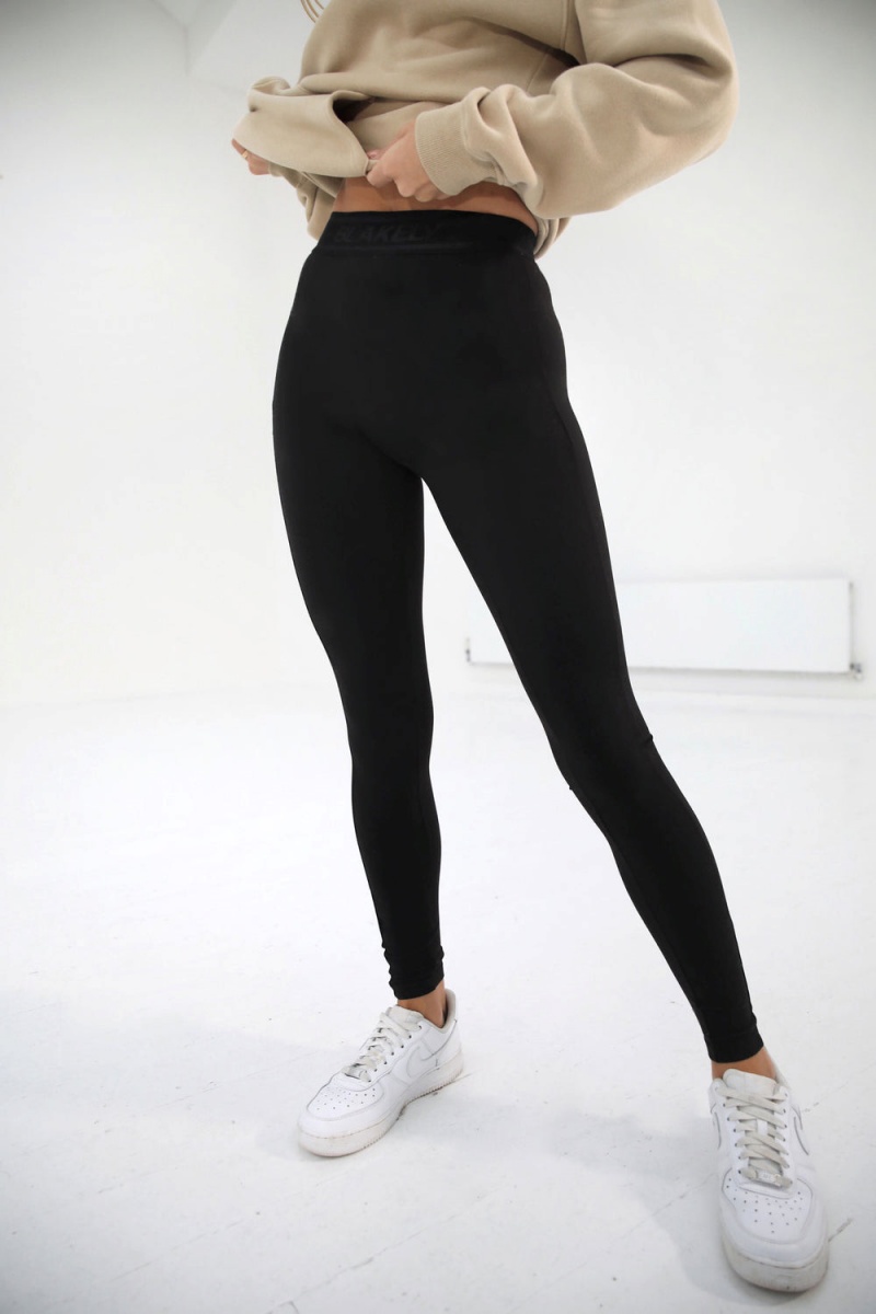 Black Blakely Core Soft Leggings | KOMH-91437