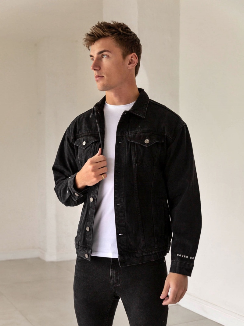 Black Blakely Greenwich Denim Jacket | XISQ-74260