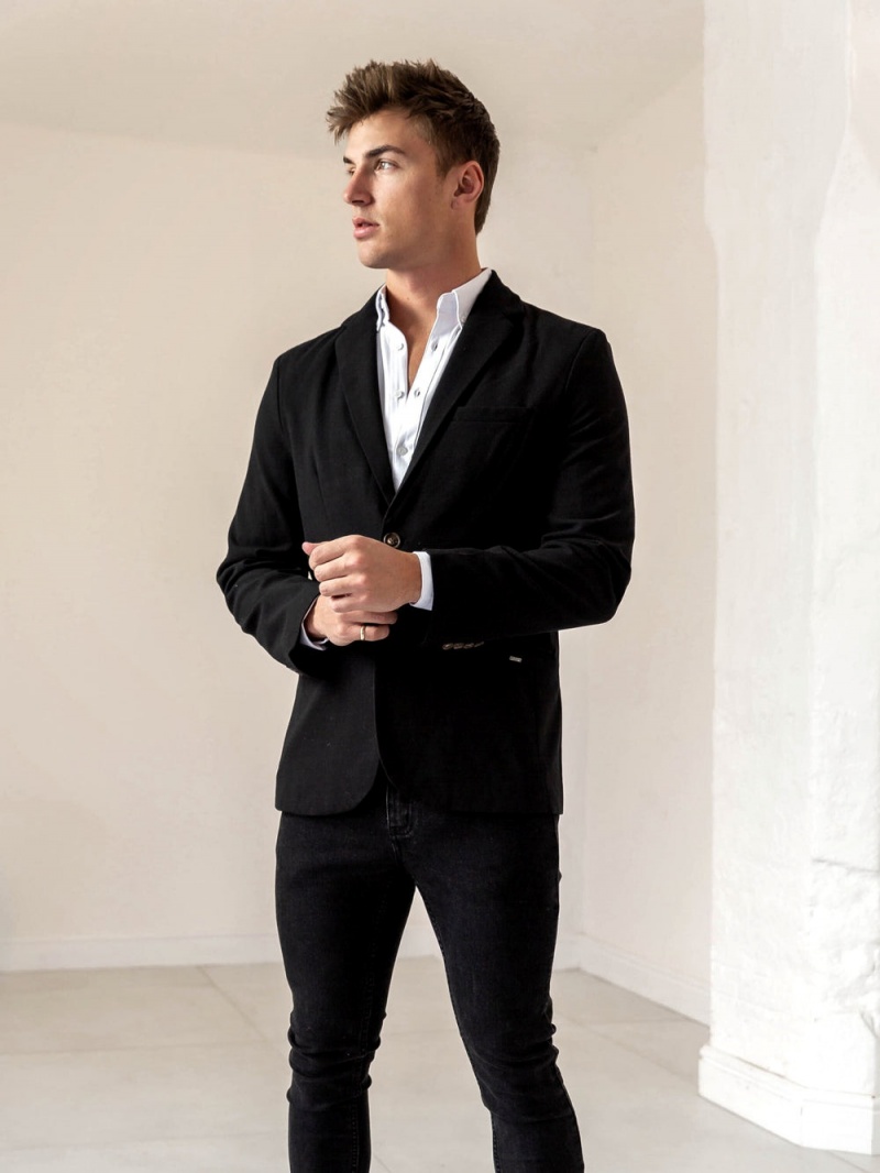Black Blakely Haywood Blazer | FZIU-68320