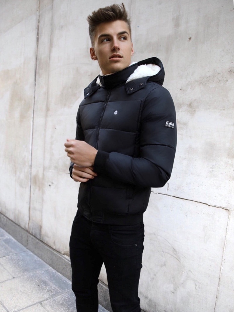 Black Blakely Hoback Coat | QEVT-57361