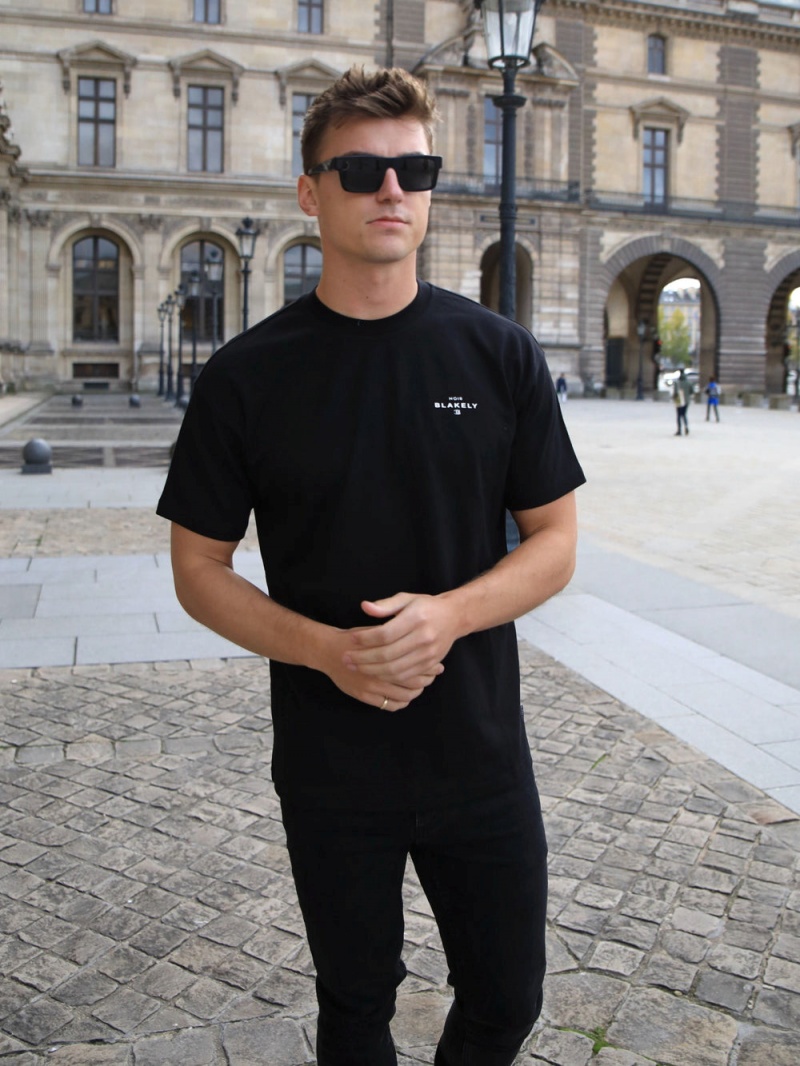 Black Blakely Noir II Relaxed T-Shirt | MLHS-10294