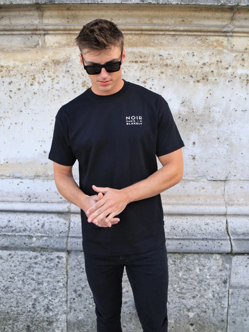 Black Blakely Noir Relaxed T-Shirt | PRJC-18906