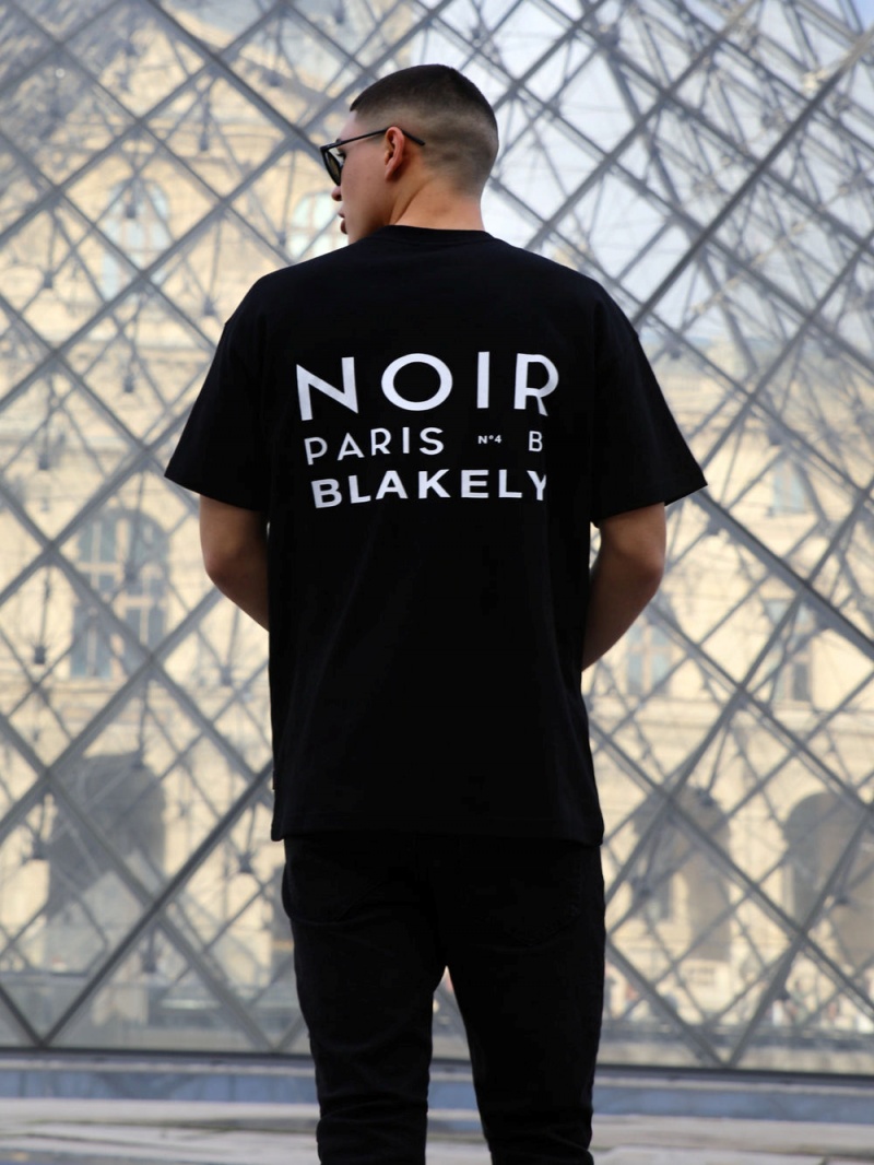 Black Blakely Noir Relaxed T-Shirt | PRJC-18906
