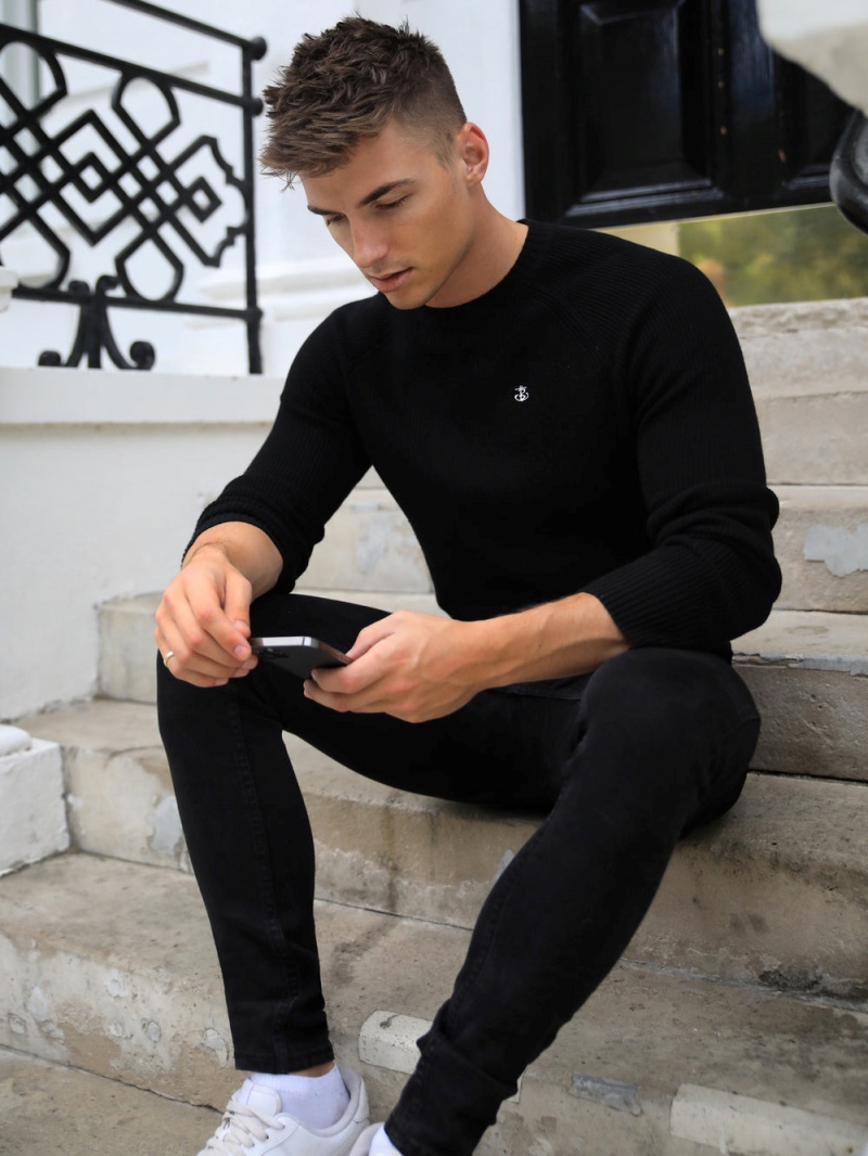 Black Blakely Oxley Knit Jumper | GYXO-41532