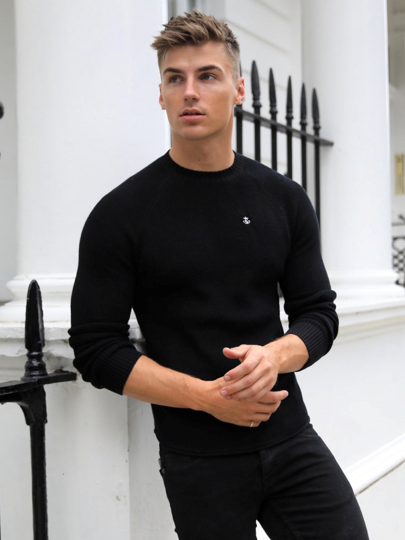 Black Blakely Oxley Knit Jumper | GYXO-41532