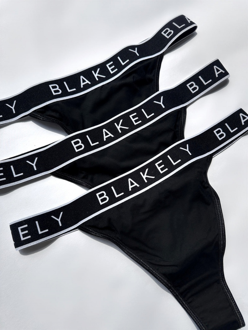 Black Blakely Phoebe Thong 3 Pack | WEAJ-83710