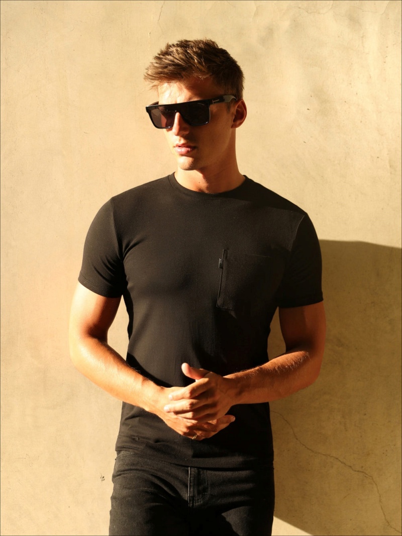 Black Blakely Pocket T-Shirt | HOIW-51324