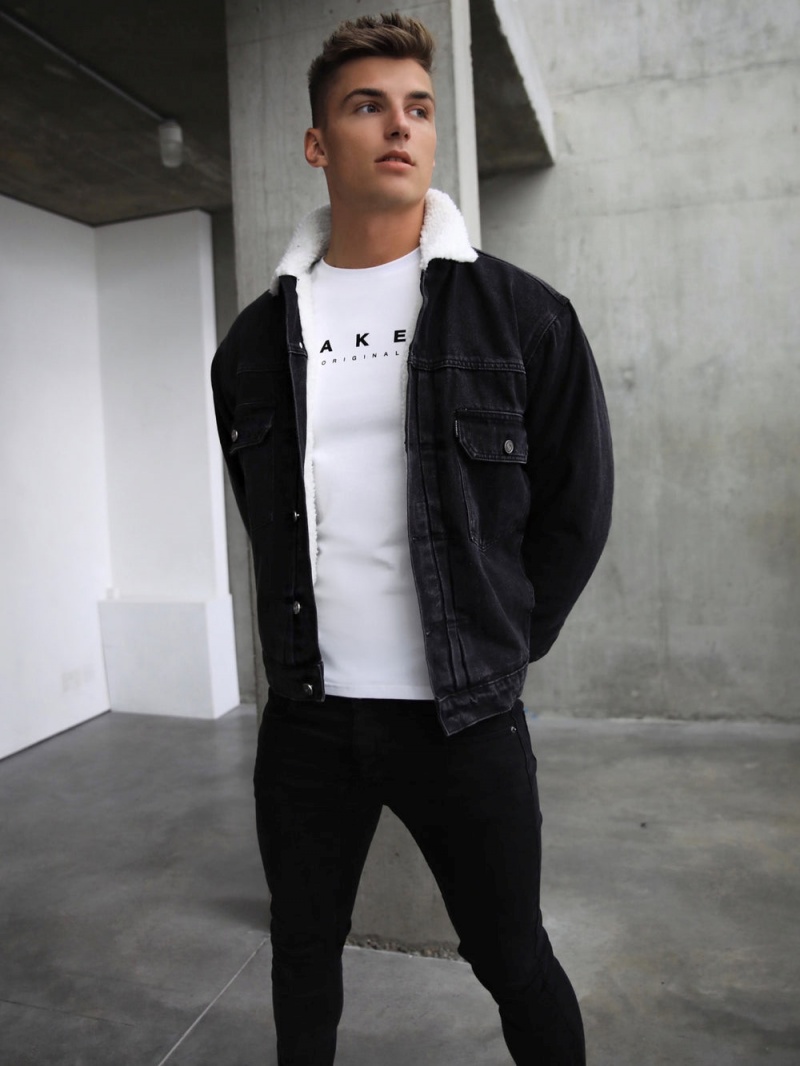 Black Blakely Raleigh Denim Jacket | KENT-56841