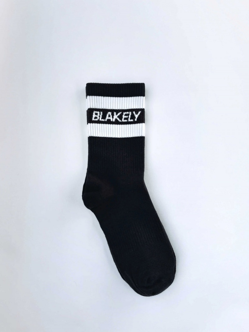 Black Blakely Signature Socks | IJVE-14538