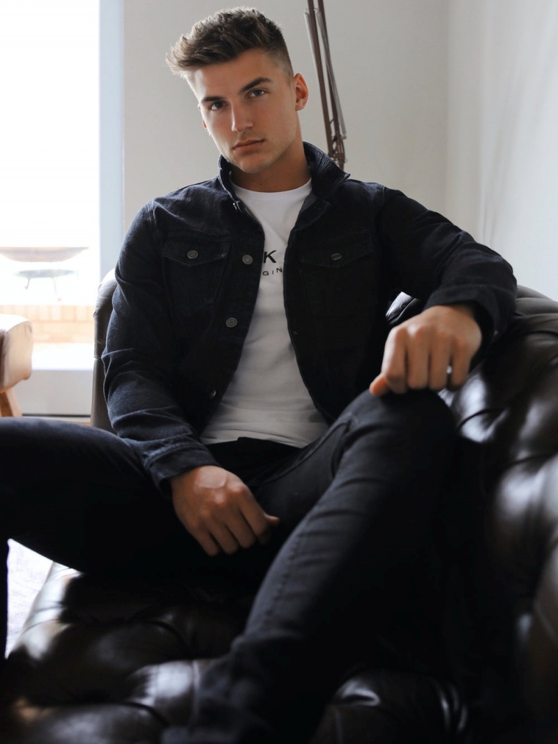 Black Blakely Soho Denim Jacket | LMTU-47125