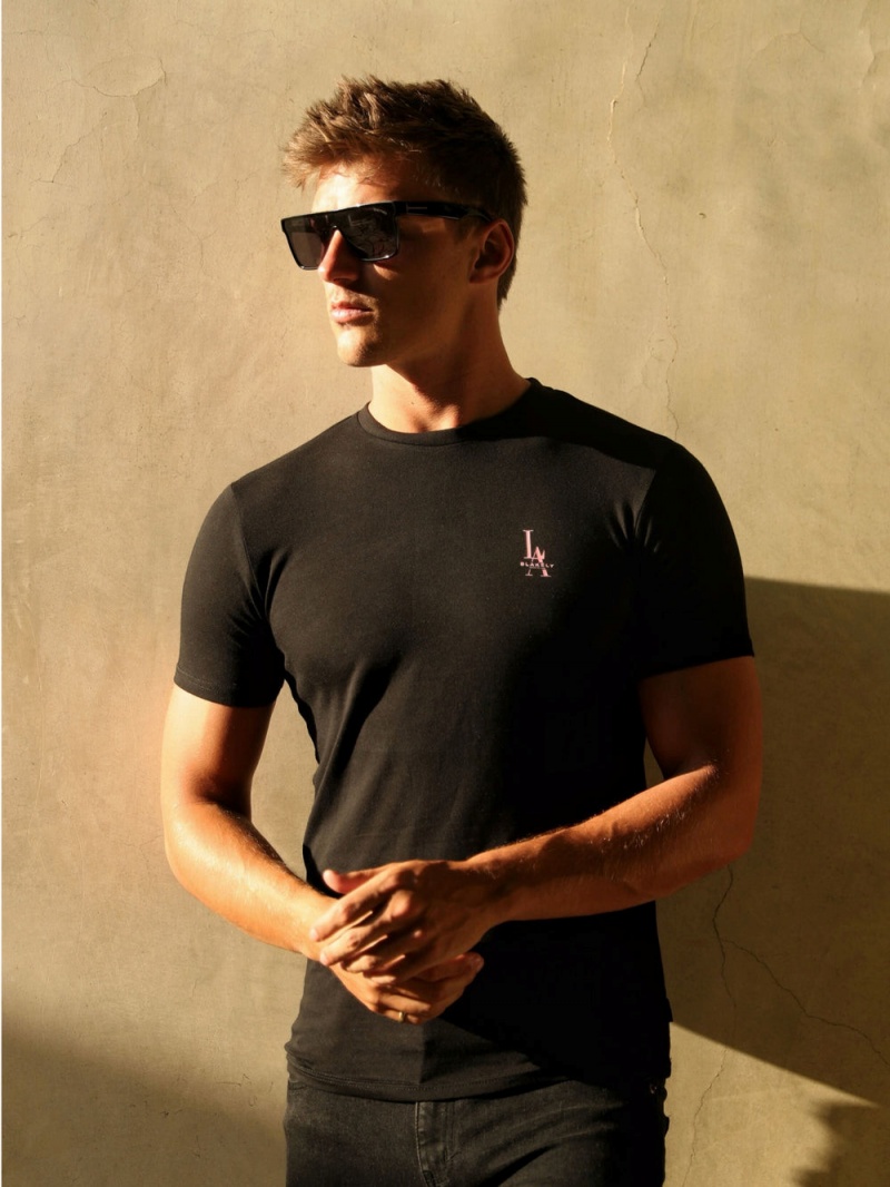 Black Blakely Sports Club T-Shirt | JUSX-48530