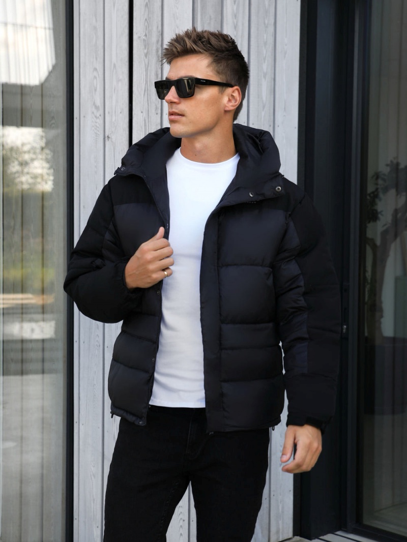 Black Blakely Tampa Puffer Coat | KSJP-48972