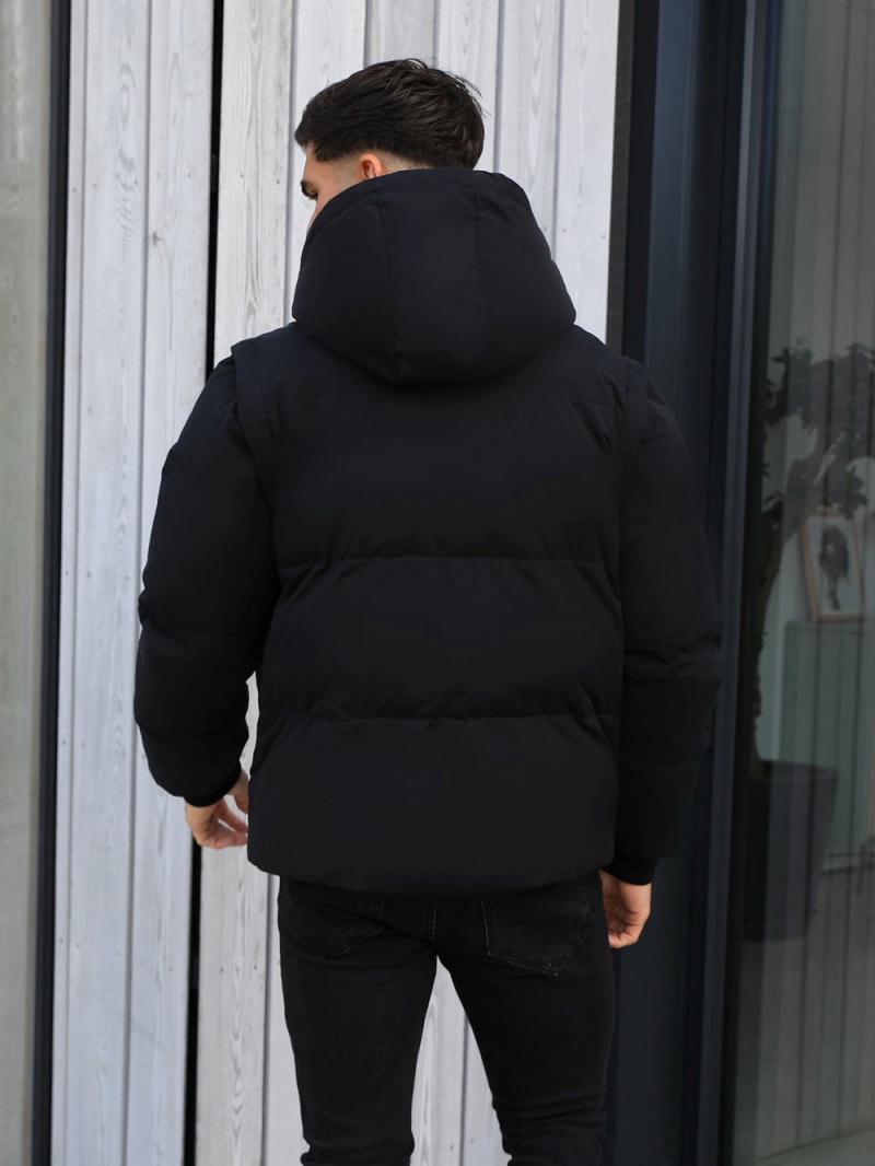 Black Blakely Ultimate Multiway Puffer Coat | HJXE-89625