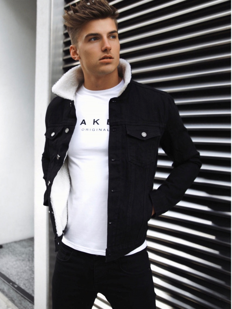 Black Blakely Vancouver Denim Jacket | BTWL-58376