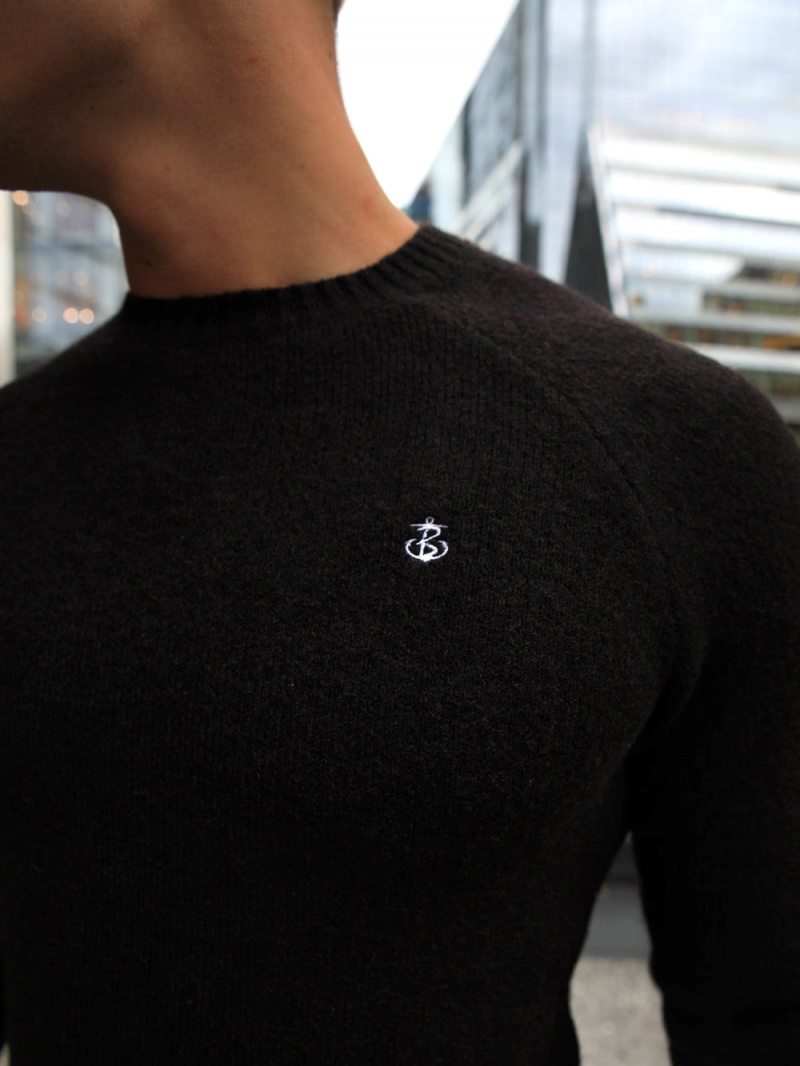 Black Blakely Yardley Knit Jumper | PYWC-92186