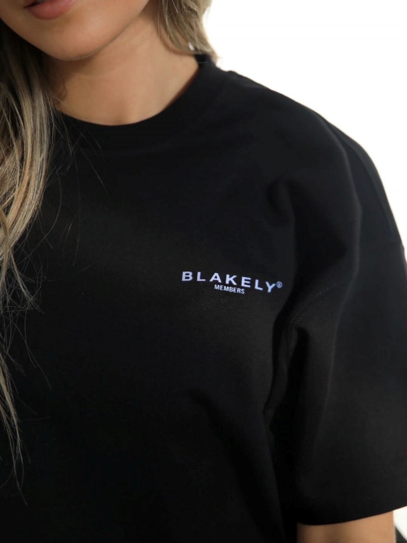 Black & Blue Blakely Womens Members Relaxed T-Shirt | APJO-96501