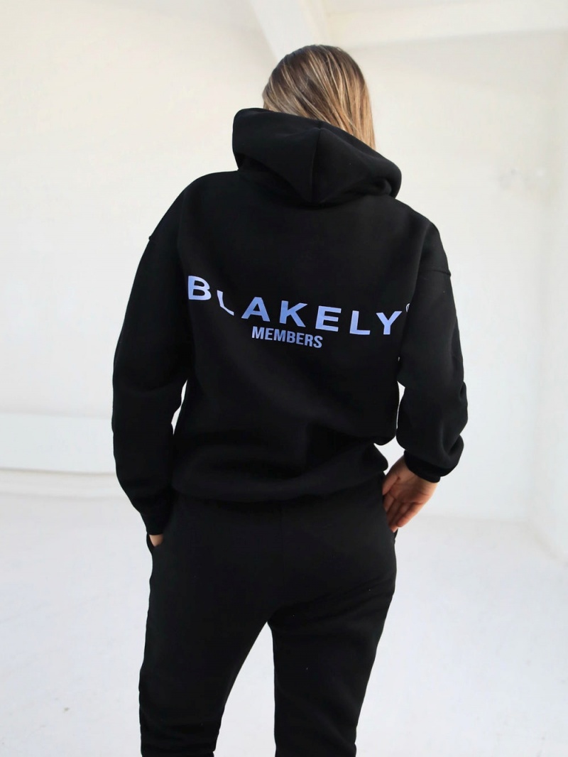 Black & Blue Blakely Women\'s Members Relaxed Hoodie | SUHO-90815
