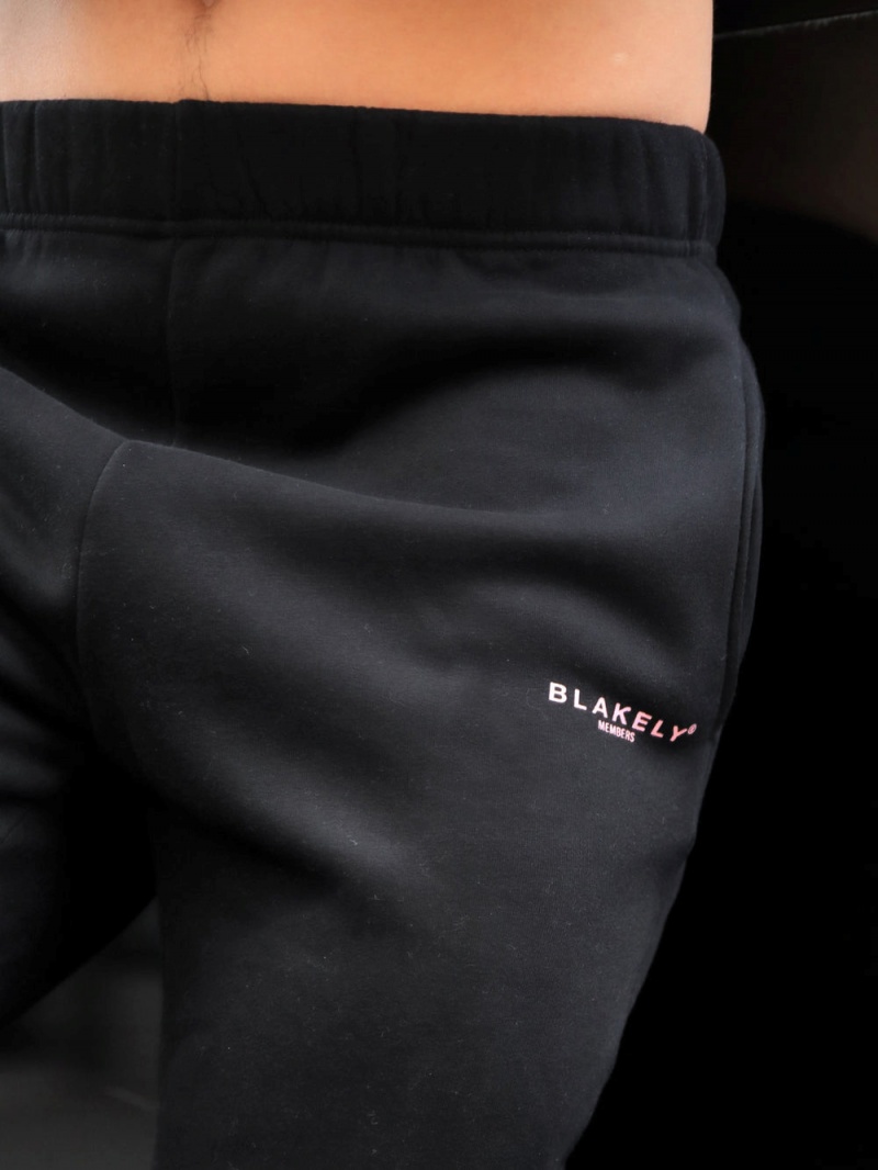 Black & Pink Blakely Members Sweatpants | KUHT-45129