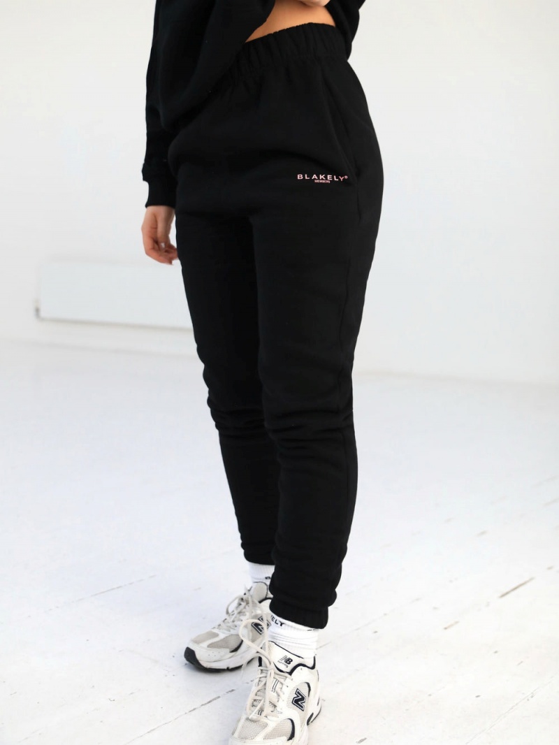Black & Pink Blakely Women's Members Sweatpants | IZGA-08472