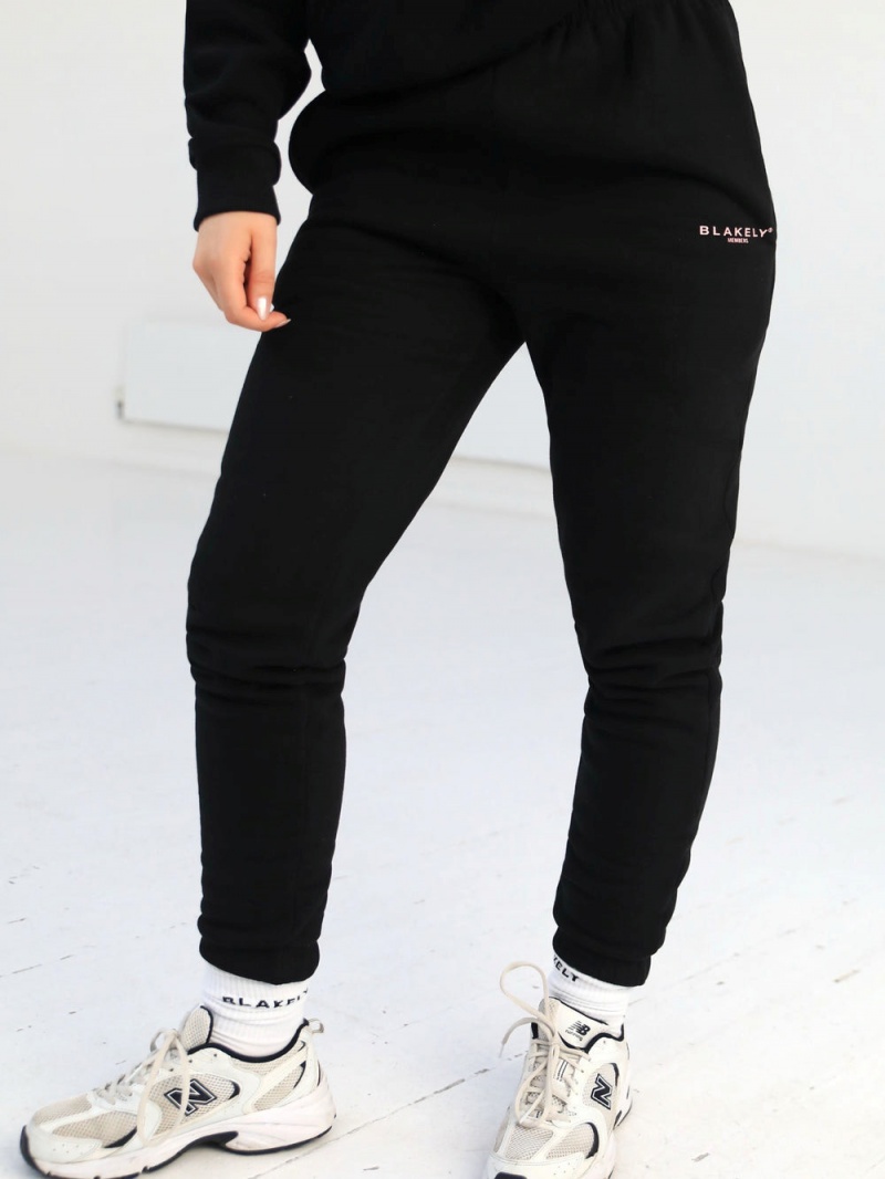 Black & Pink Blakely Women's Members Sweatpants | IZGA-08472