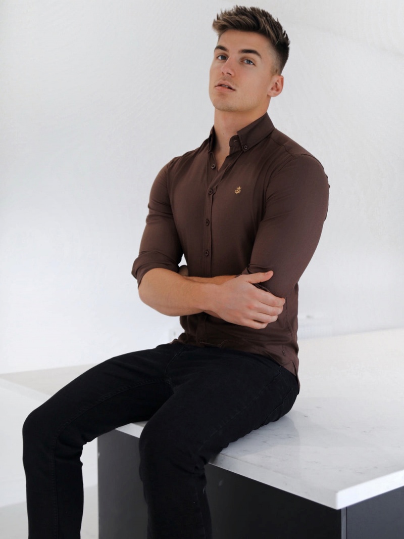 Blakely Holbrook Fitted Stretch Shirt | XWHL-40935