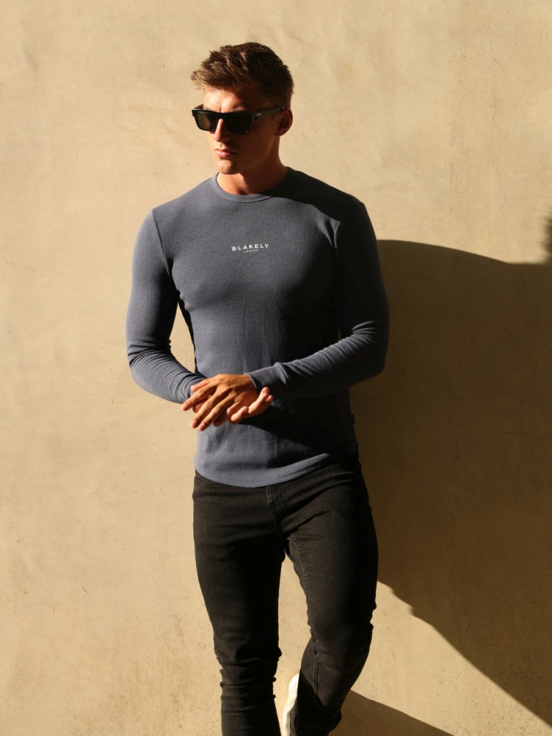 Blue Blakely Alezio Textured Jumper | GNCB-52806