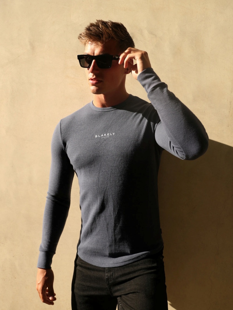 Blue Blakely Alezio Textured Jumper | GNCB-52806