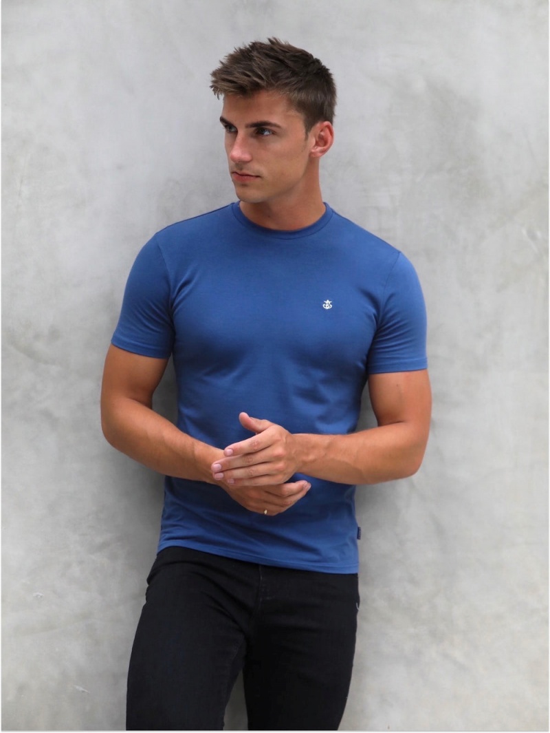 Blue Blakely Anchor T-Shirt | MNLA-81964