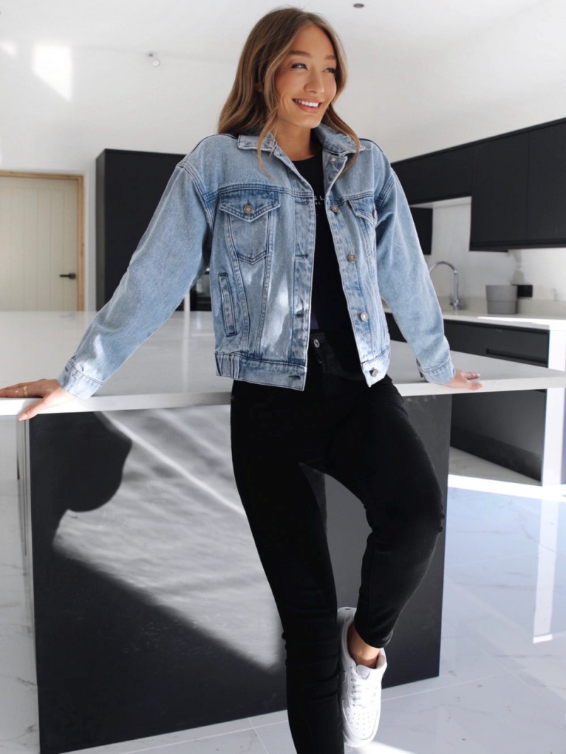 Blue Blakely Brooklyn Denim Jacket | HGTB-60493