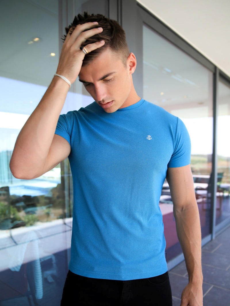 Blue Blakely Eli T-Shirt | TYWP-70354