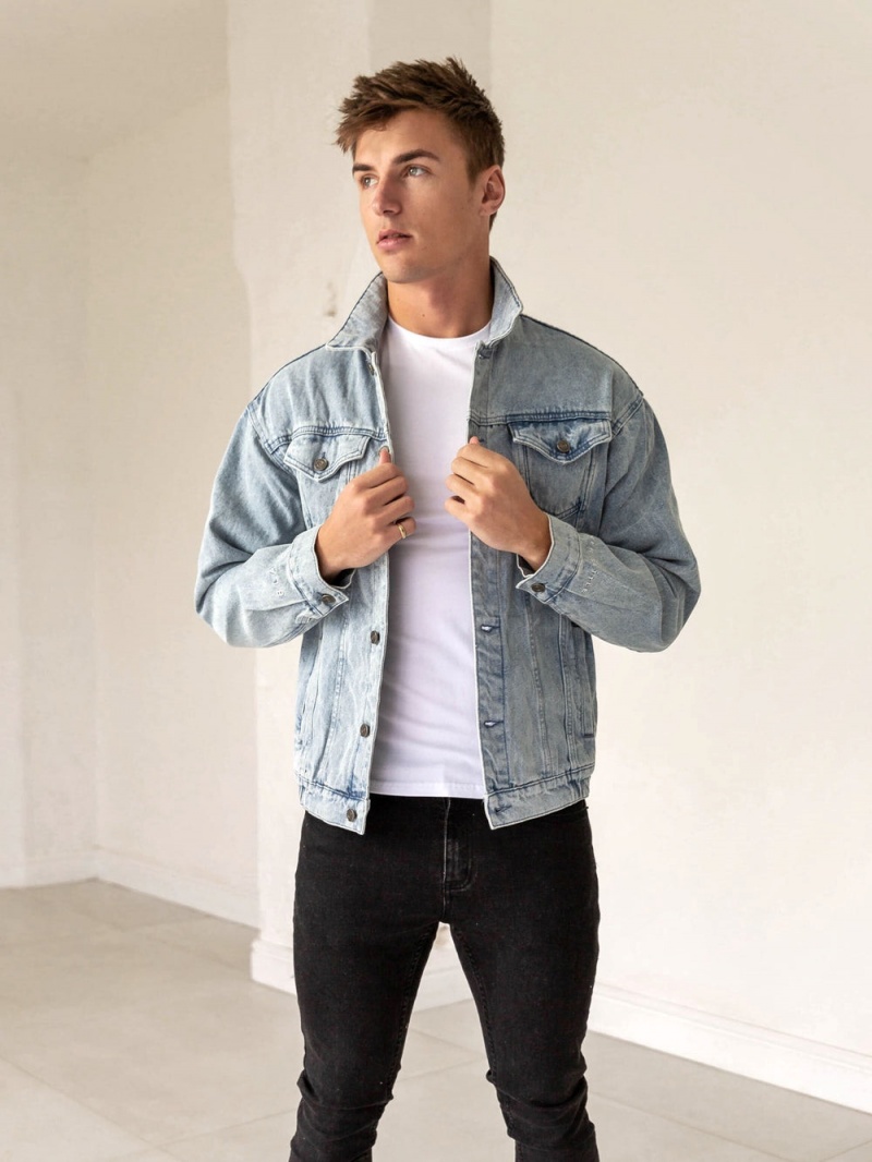 Blue Blakely Greenwich Denim Jacket | MHUN-35681