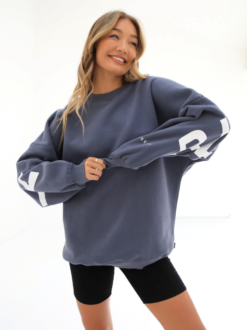 Blue Blakely Isabel Oversized Jumper | FYQI-15237