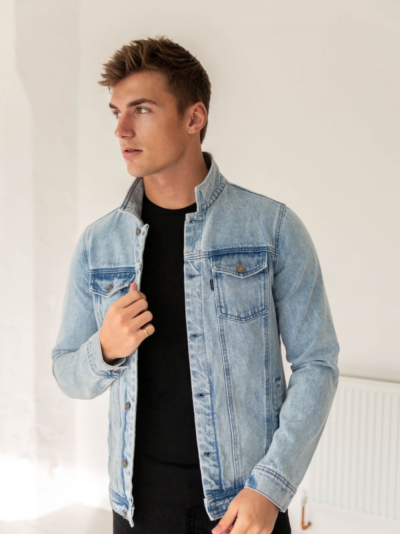 Blue Blakely Mens Brooklyn Denim Jacket | KIHS-91082