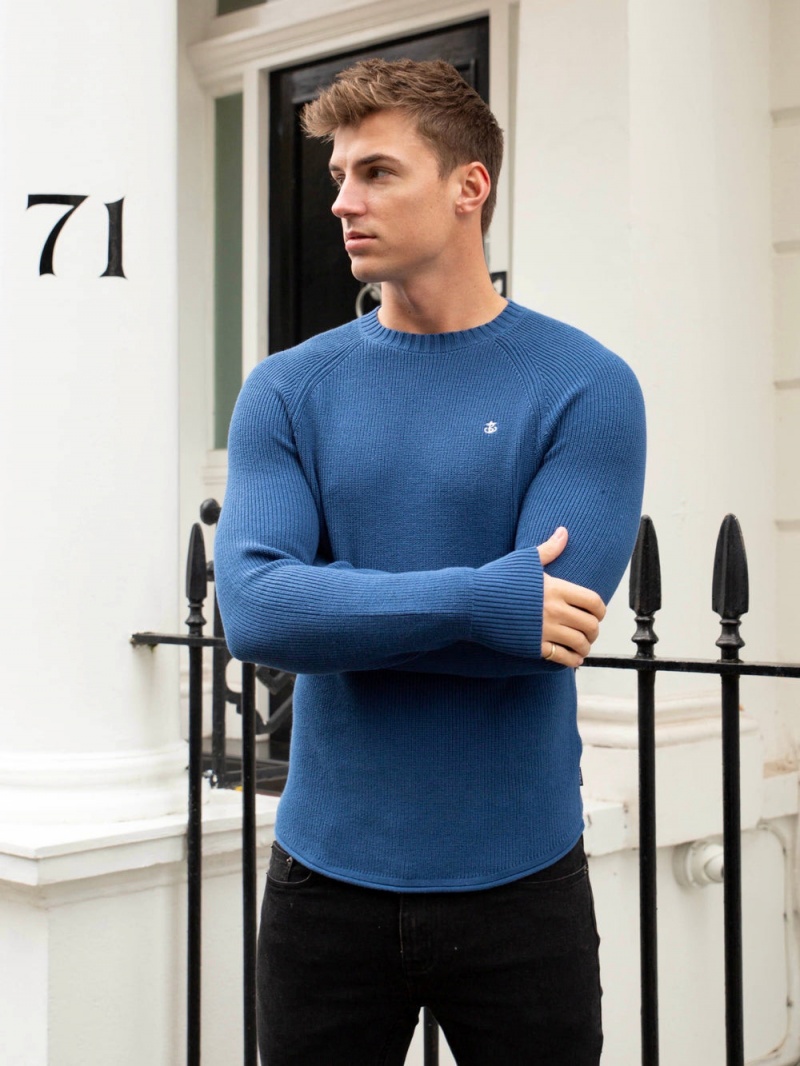 Blue Blakely Olton Knit Jumper | FGWK-50476