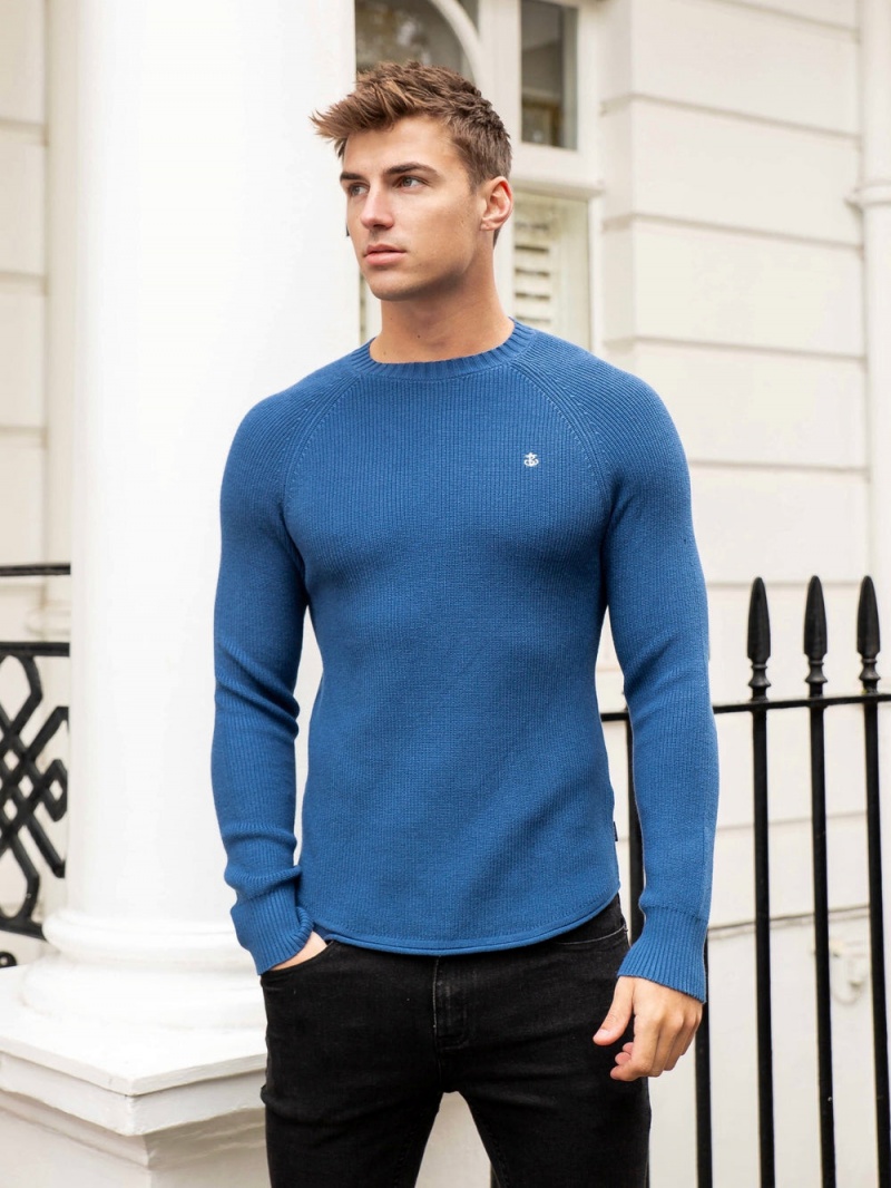 Blue Blakely Olton Knit Jumper | FGWK-50476